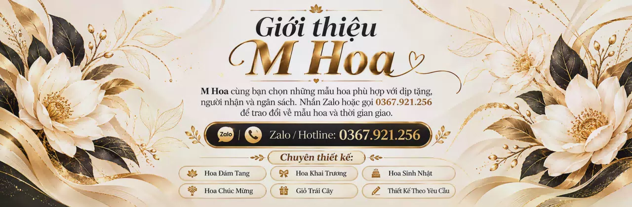 Ảnh bìa Shop hoa tươi Phường An Nhơn Nam Gia Lai - Tư vấn mẫu hoa hợp ngân sách